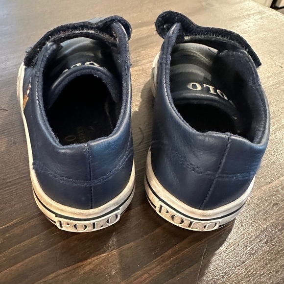 Polo Ralph Lauren Navy Blue Slater EZ Velcro Sneaker Shoes Size 6C - Picture 4 of 8